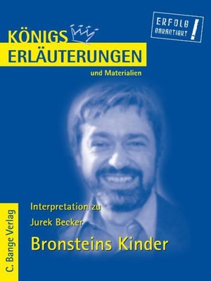cover image of Bronsteins Kinder von Jurek Becker. Textanalyse und Interpretation.
